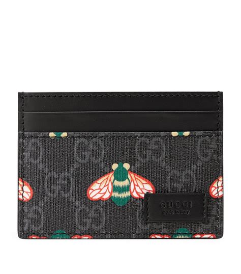 gucci supreme bee card holder